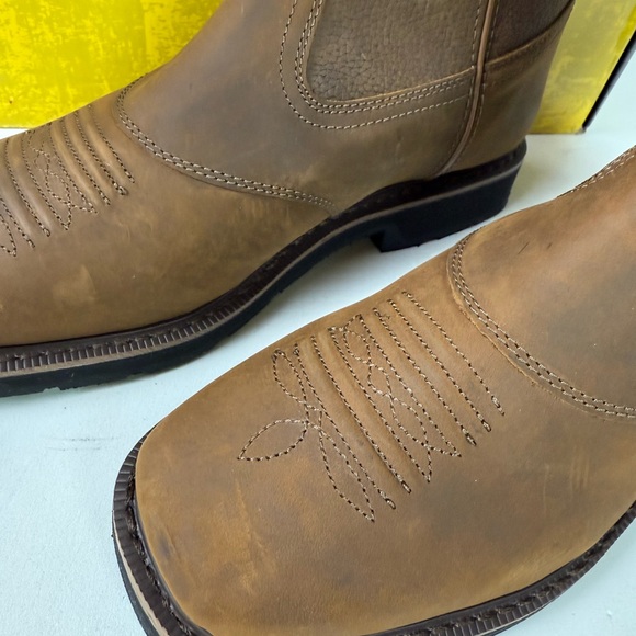 Cabela’s Pinedale Square Toe Leather Boots NIB New Men’s 13 - Picture 4 of 11